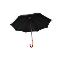 Tello Jet Black Plain Umbrella