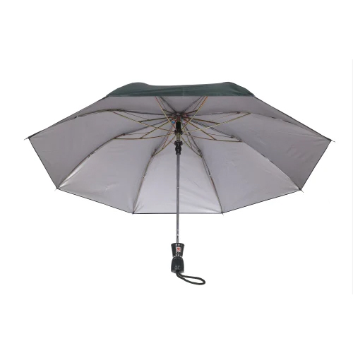 2 Fold Polyester Auto Open Button Plain Umbrella
