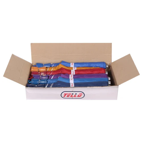 2 Fold Polyester Auto Open Button Plain Umbrella