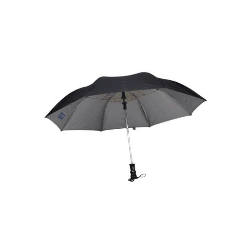 TELLO 2 Fold Nylon Black Silver Umbrella
