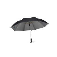 TELLO 2 Fold Nylon Black Silver Umbrella