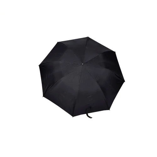 TELLO 2 Fold Nylon Black Silver Umbrella