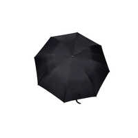 TELLO 2 Fold Nylon Black Silver Umbrella