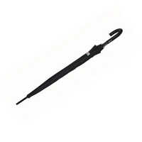 TELLO 25x12 Polyester Black Silver Auto Open Umbrella