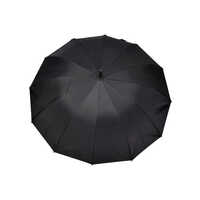 TELLO 25x12 Polyester Black Silver Auto Open Umbrella