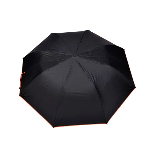 Plain Black Umbrella - Material: Polyester