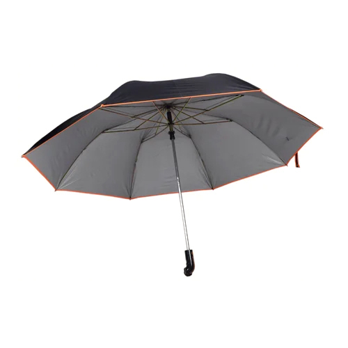 Plain Black Umbrella - Material: Polyester