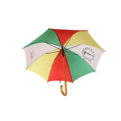 Corporate-Promotional 23X8 Wooden Umbrella - Color: Multicolor