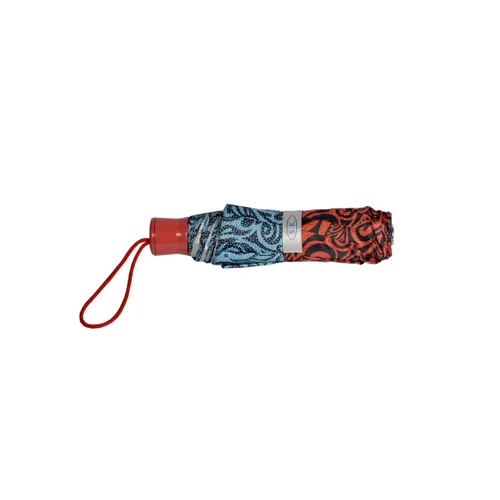 3 Fold Polyester Abstract Print Manual Umbrella