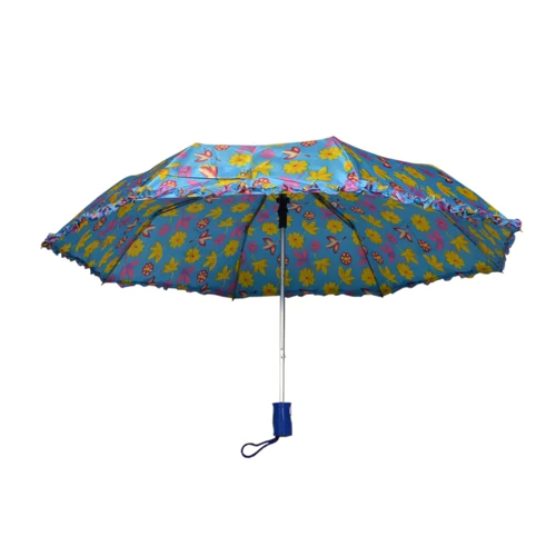 3 Fold Auto Open Ladies Floral Print Umbrella