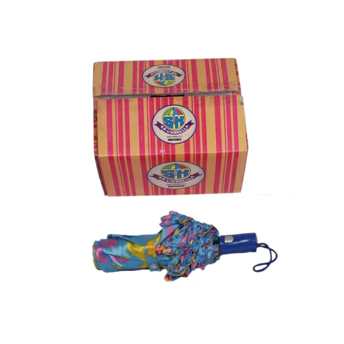 3 Fold Auto Open Ladies Floral Print Umbrella