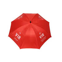 Printed Advertising Umbrella - Color: Red