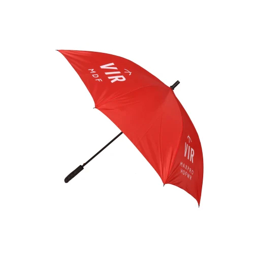 Printed Advertising Umbrella - Color: Red