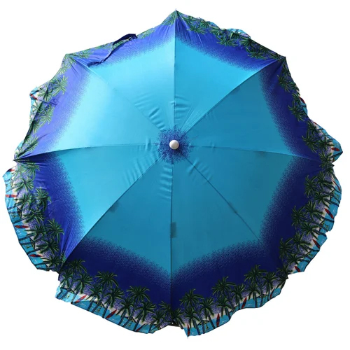 Polyester Beach Print Umbrella - Color: Multicolor