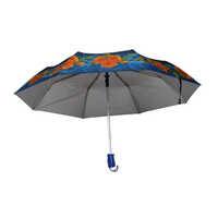 3 Fold Satin Auto Open Button Umbrella