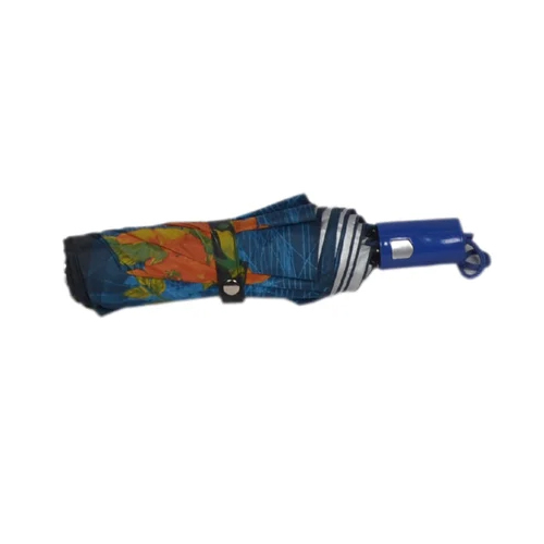 3 Fold Satin Auto Open Button Umbrella - Color: Multicolor
