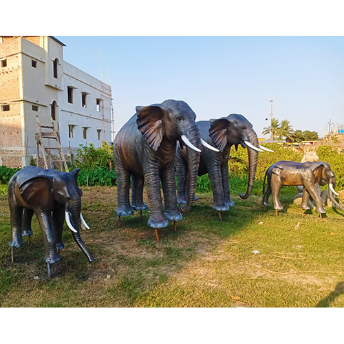 Elephant Statue - Color: Brown
