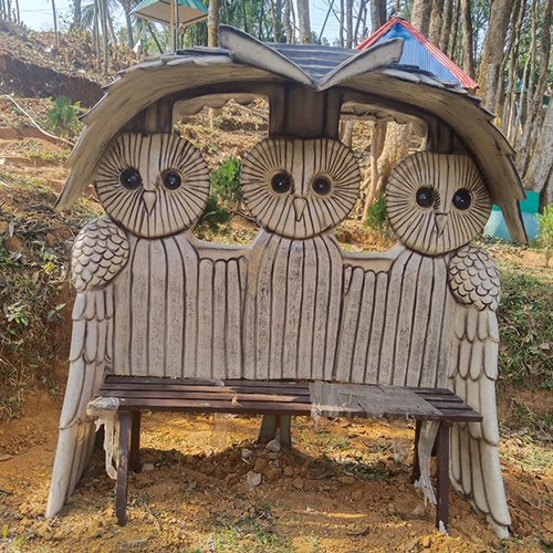 Owl Statue - Color: White