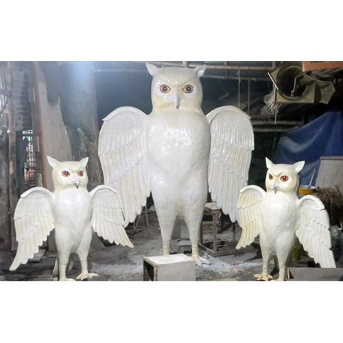 Owl Statue - Color: White