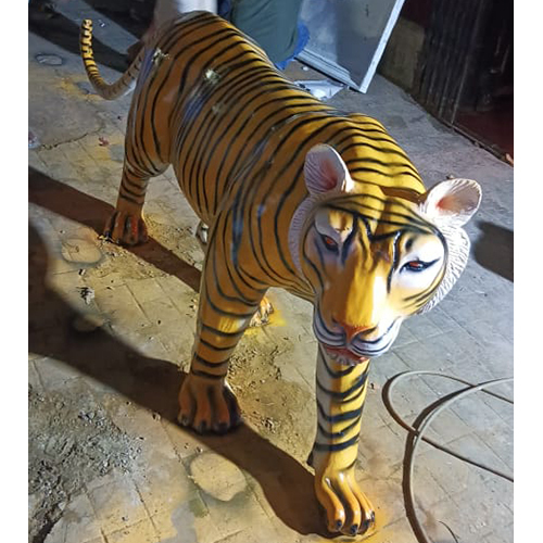 Tiger Statue - Color: Brown
