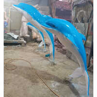 Dolphin Statue - Color: Multicolor