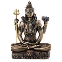 Lord Shiva Statue - Fiber And Frp Material, Available In Various Sizes, Polished Surface Treatment For Outdoor And Temple Use