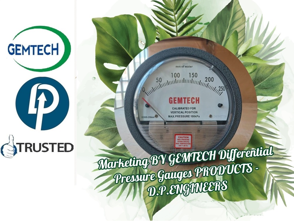 GEMTECH Differential Pressure Gauges Wholesale Ghatkopar (West Mumbai)
