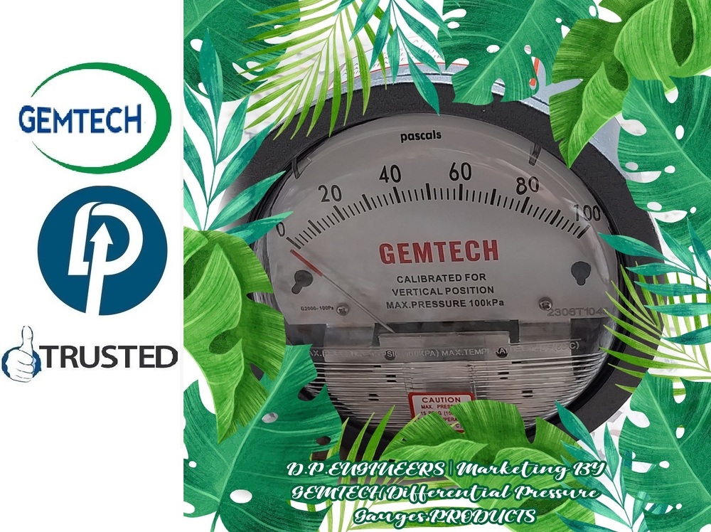 GEMTECH Differential Pressure Gauges Wholesale Ghatkopar (West Mumbai)
