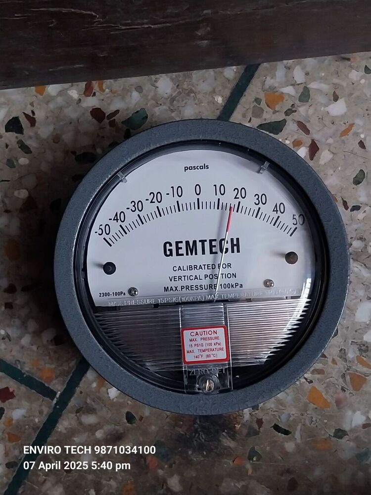 GEMTECH DIFFERENTIAL PRESSURE GAUGE IN LONI ROAD INDUSTRIAL AREA GHAZIABAD UTTAR PRADESH