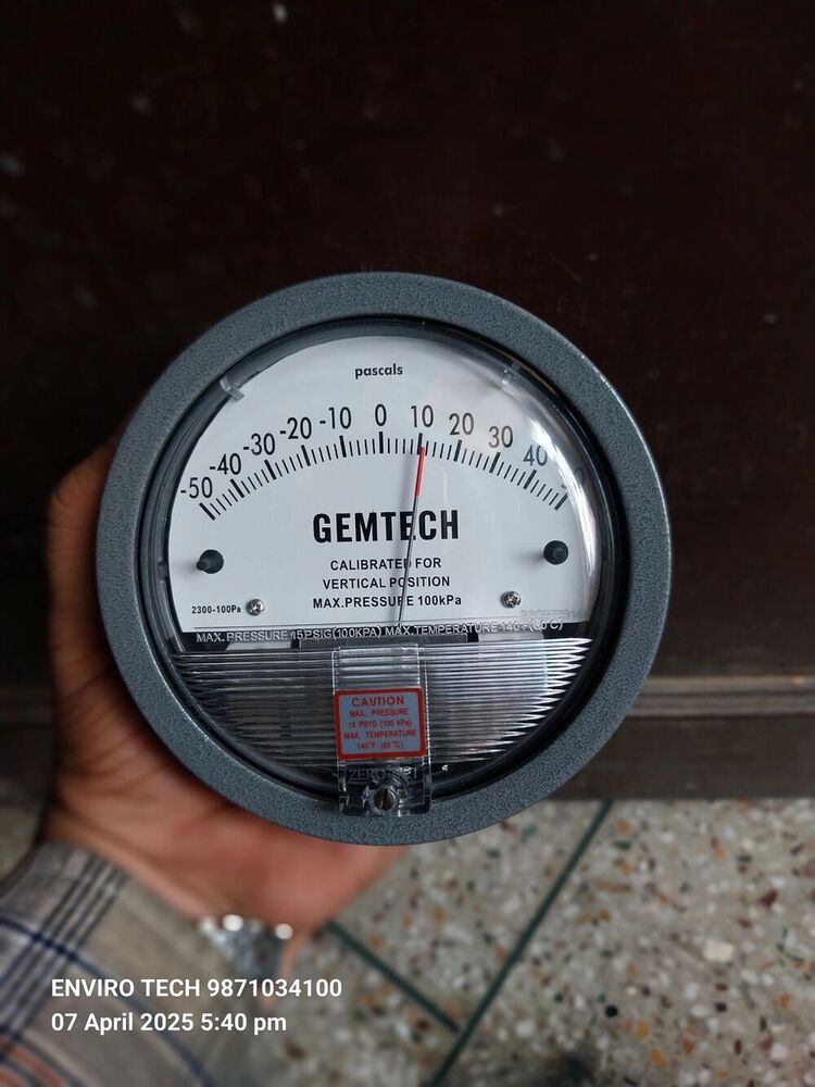 GEMTECH Instruments G2000-80CM Differential Pressure Gage 0-80 CM