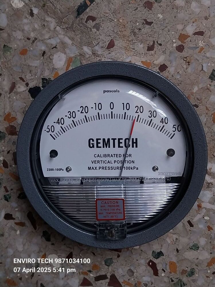GEMTECH Instruments G2000-80CM Differential Pressure Gage 0-80 CM