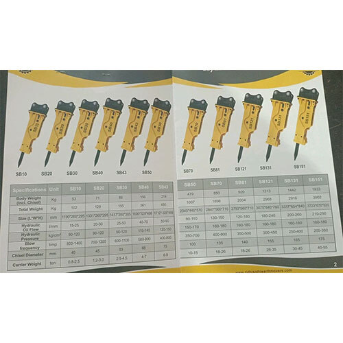 Rock Breaker For Jcb - Capacity: 9 Ton