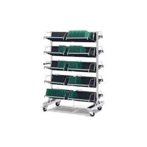 Ss Antistatic Smt Esd Pcb Storage Trolley Cart - Color: Silver
