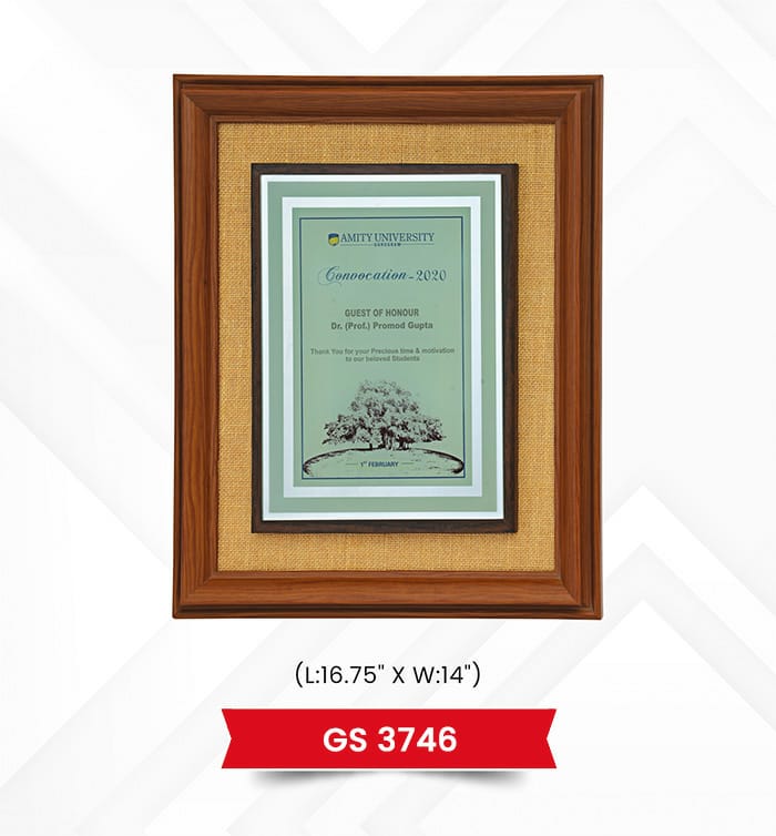 Premium Wooden Certificate Frame