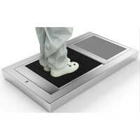 Automatic Shoe Sole Cleaning Machine - Color: Silver