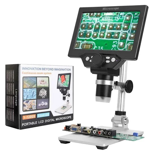Portable Lcd Digital Microscope - Color: Black