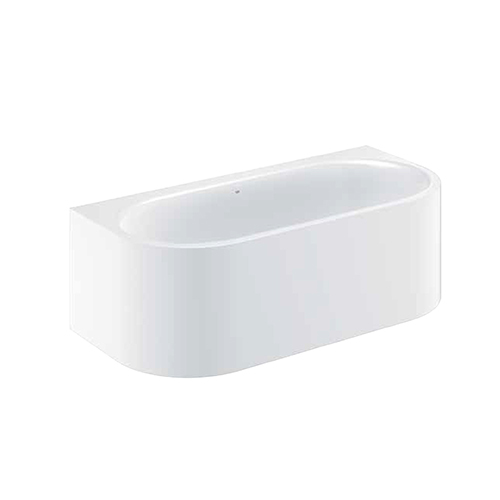 180 x 80 x 57.5cm Back To Wall Bath Tub