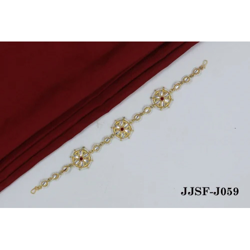 Jjsf-J059 Ladies Shish Phool - Color: Golden