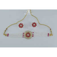 Pearl Choker Necklace Set - Color: Different Available