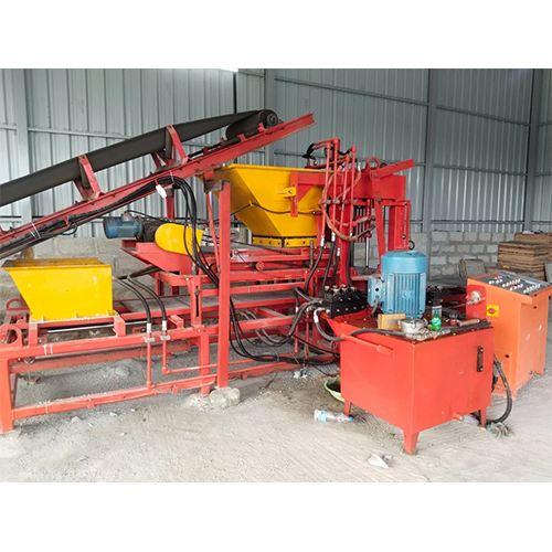Hydraulic Paver Block Making Machine - Fly Ash, 500 Pcs/hr, Orange | Automatic, 30W Power, 440V Voltage, 1 Year Warranty