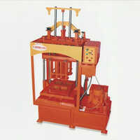 Cement Hollow Blocks Making Machine - Color: Orange (base)
