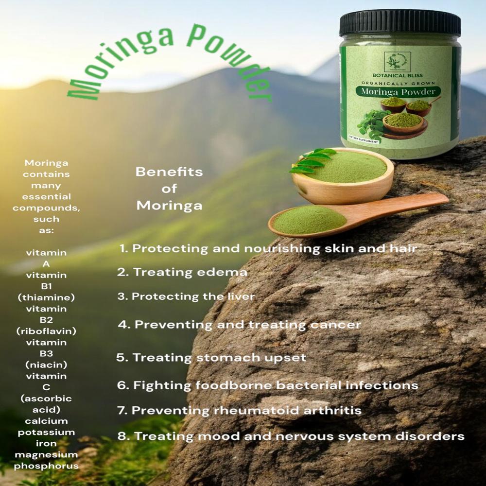 Moringa Powder - 200gm - Packaging Type: Jar