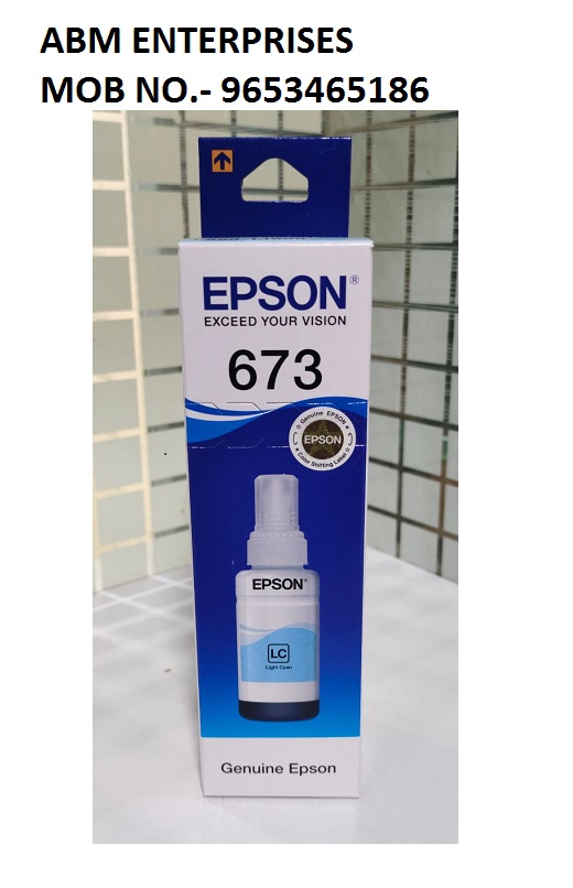 Epson 673 Light Cyan ink Bottle