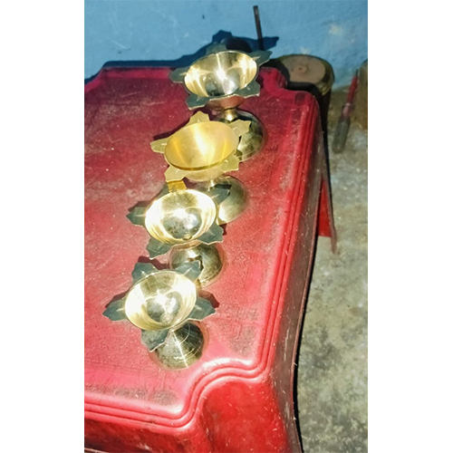 Brass 5 Batti Chirag Base