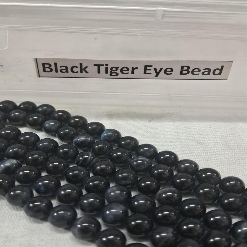 Tiger Eye Black AAA Crystal Beads