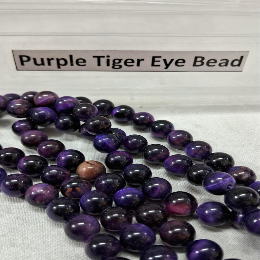 Tiger Eye Purple AAA Crystal Beads