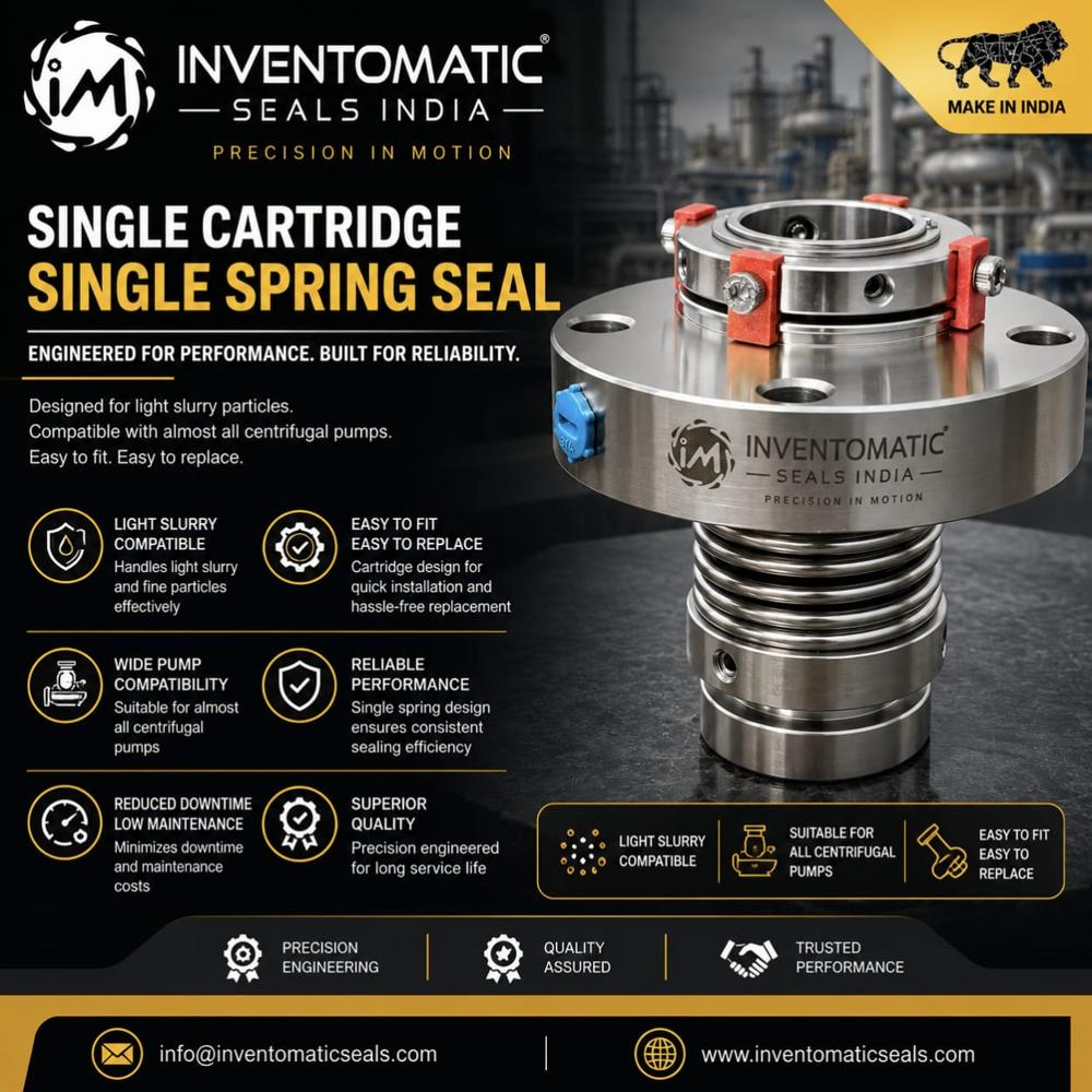 Single Cartridge Mechanical Seal - Hardness: Rigid