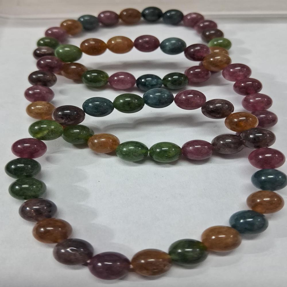 Multi Tourmaline AAA Crystal Beads
