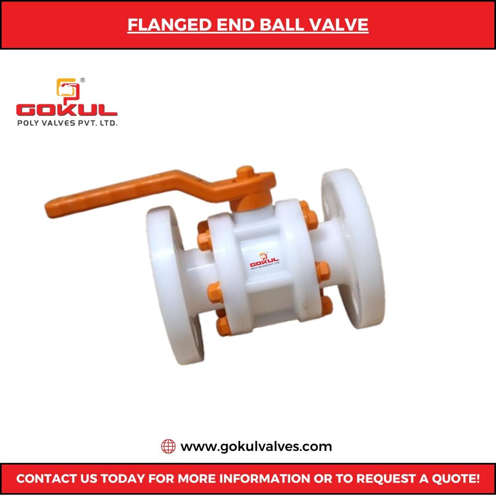 Flanged end PP Ball Valve