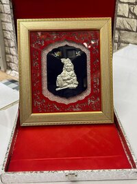Laddu Gopal silver plated frame